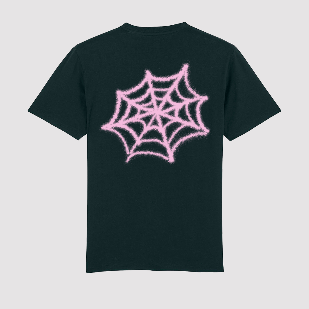T-Shirt Black Spider Rose