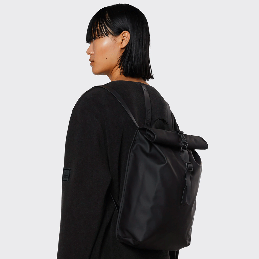 Rolltop Rucksack Mini Black