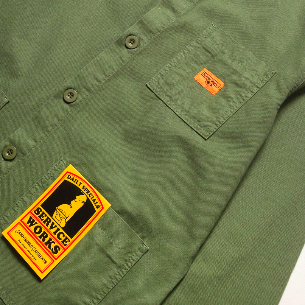 Canvas Coverall Jacket Olive