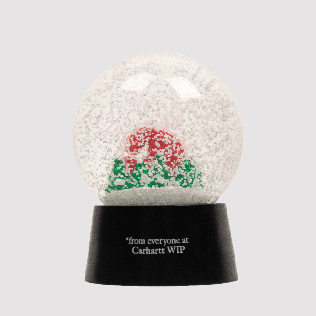 Season's Greetings Snow Globe Glass