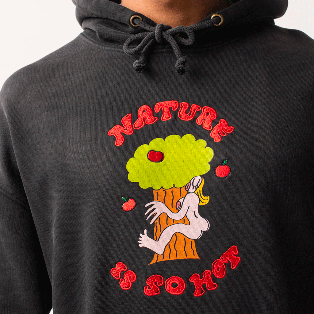She Truely Is Hoodie Washed Black