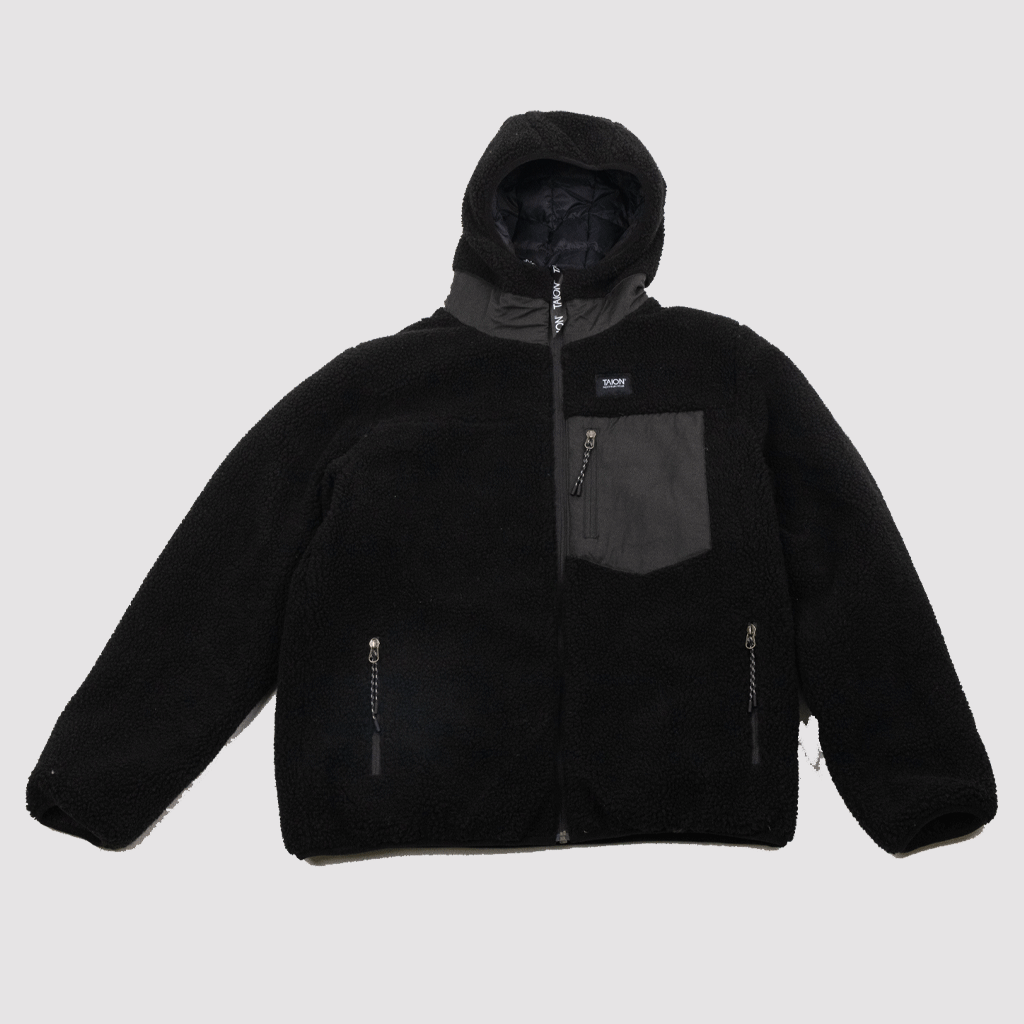 Down x Boa Reversible Hoodie Black