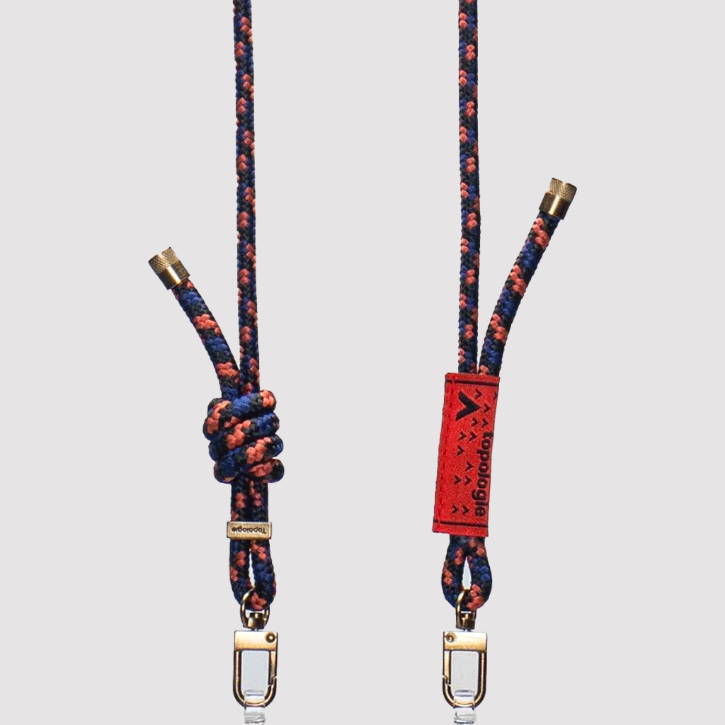 Topologie 6.0mm Rope Strap Navy Orange