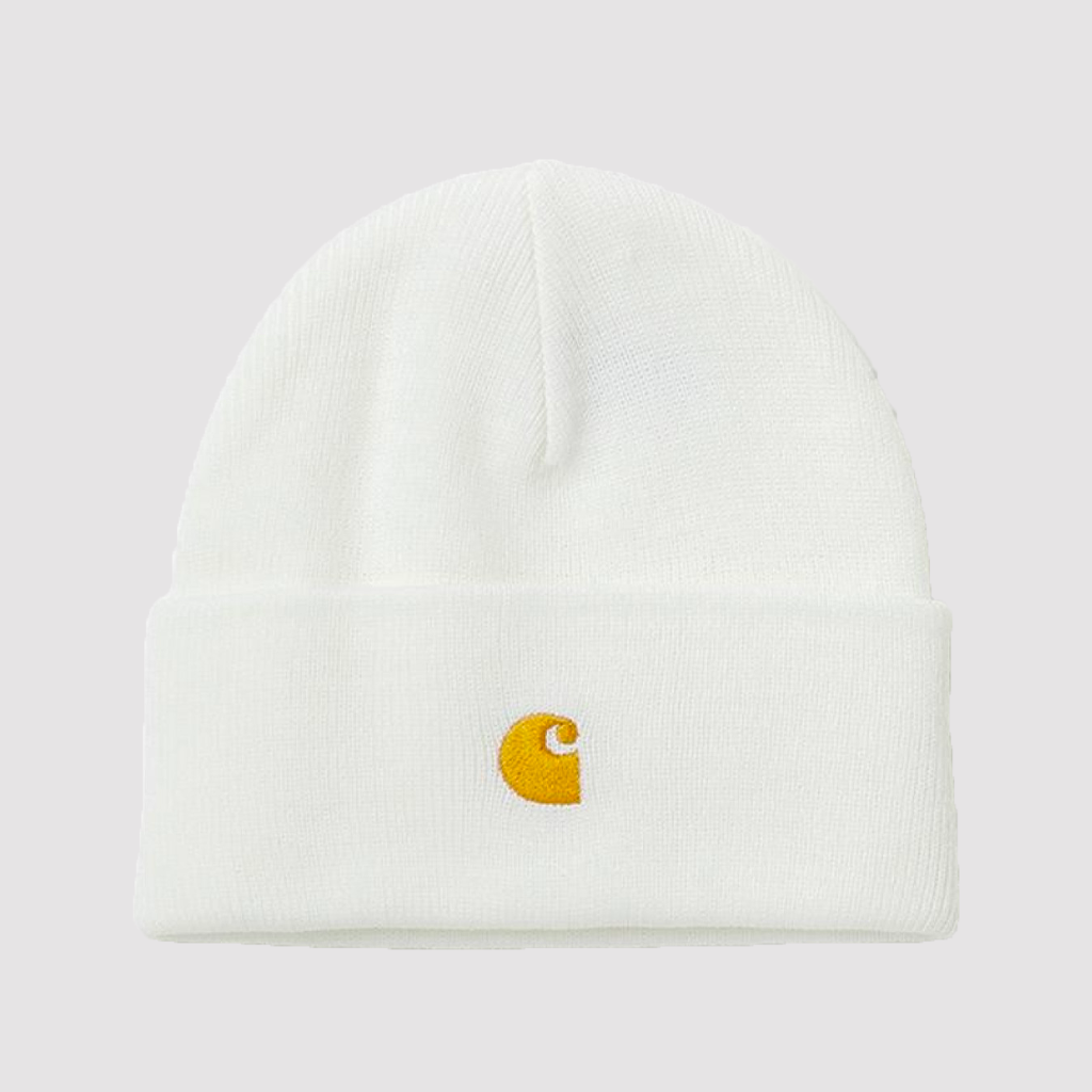 Chase Beanie White / Gold