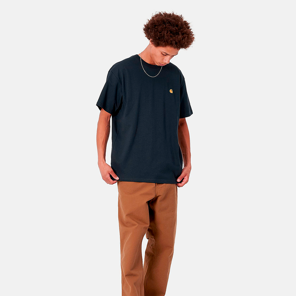 S/S Chase T-Shirt Dark Navy / Gold