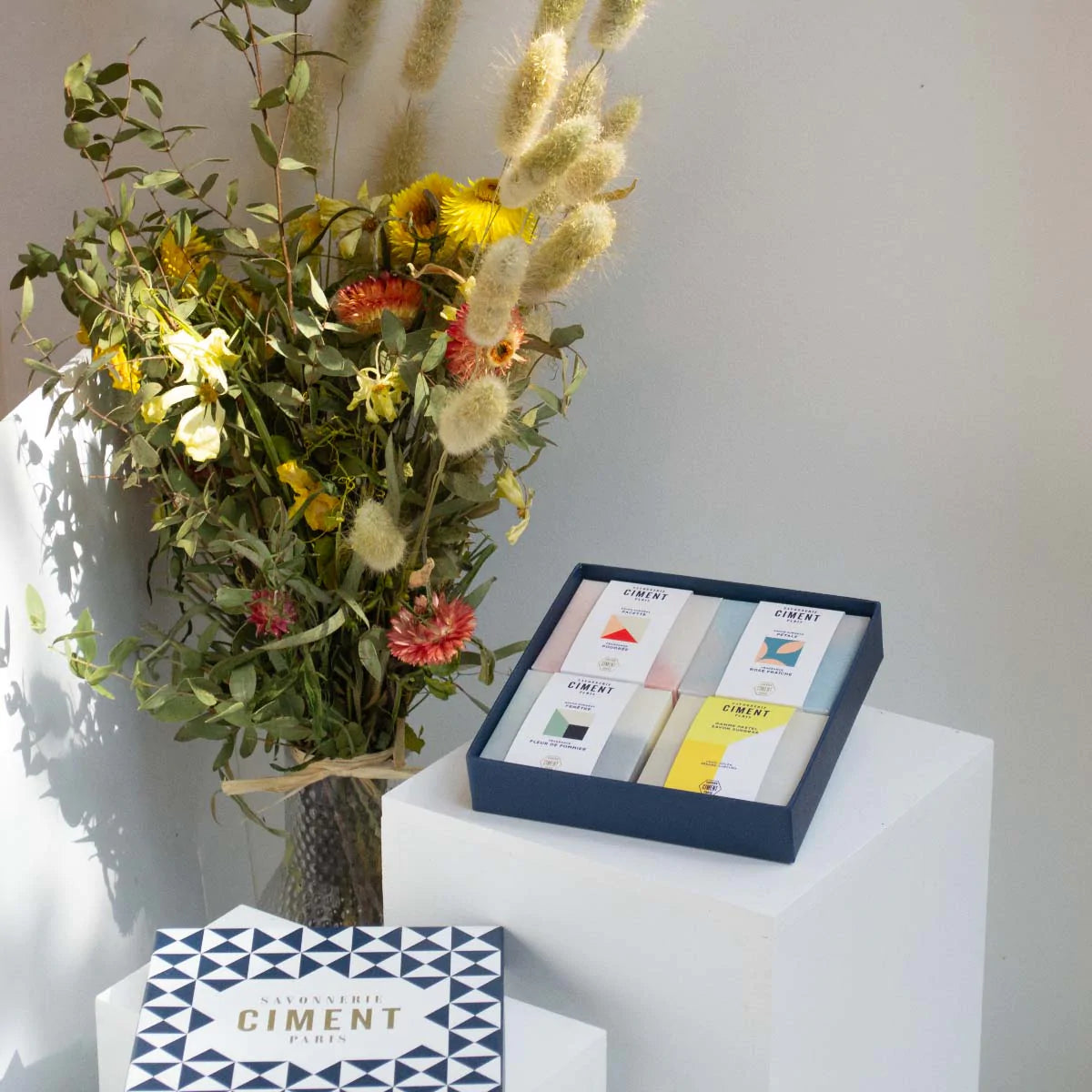 Coffret Bleu de 4 savons