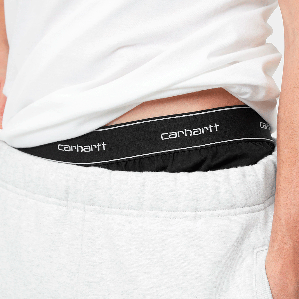 Cotton Script Boxers Black