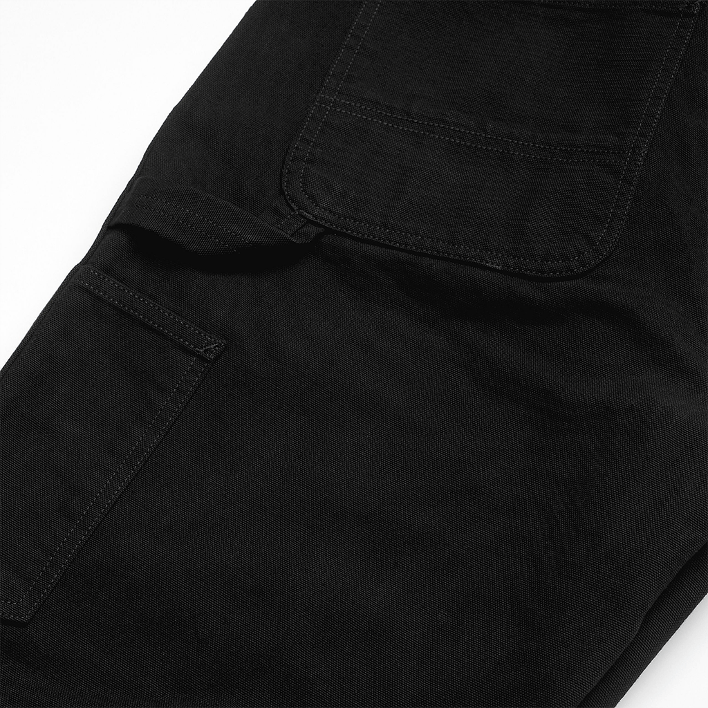 Double Knee Pant Black rinsed
