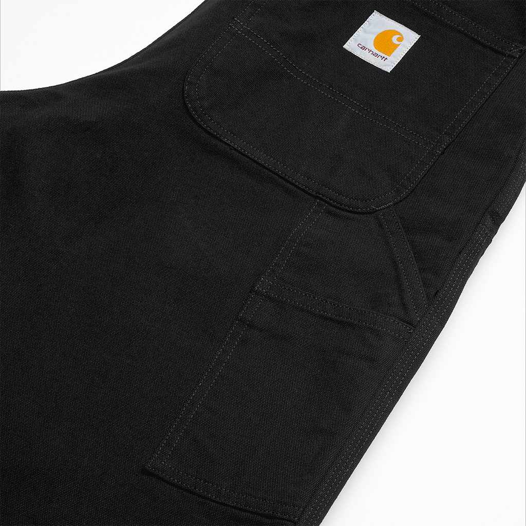 Double Knee Pant Black rinsed