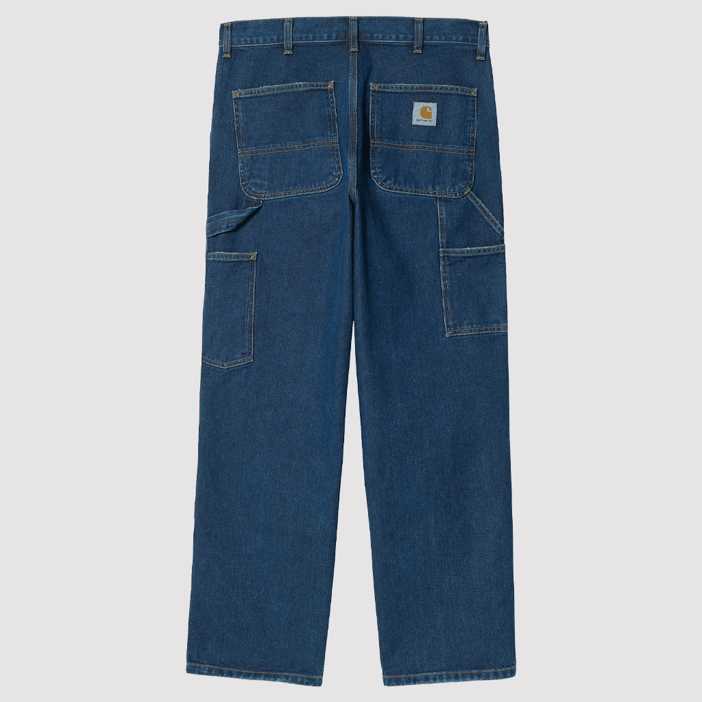 Double Knee Pant Blue Stone Washed