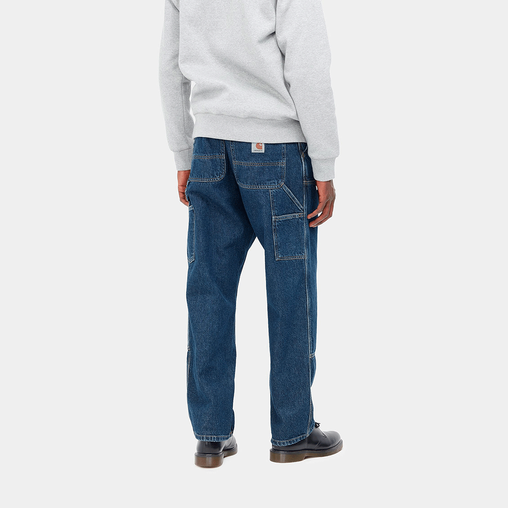 Double Knee Pant Blue Stone Washed