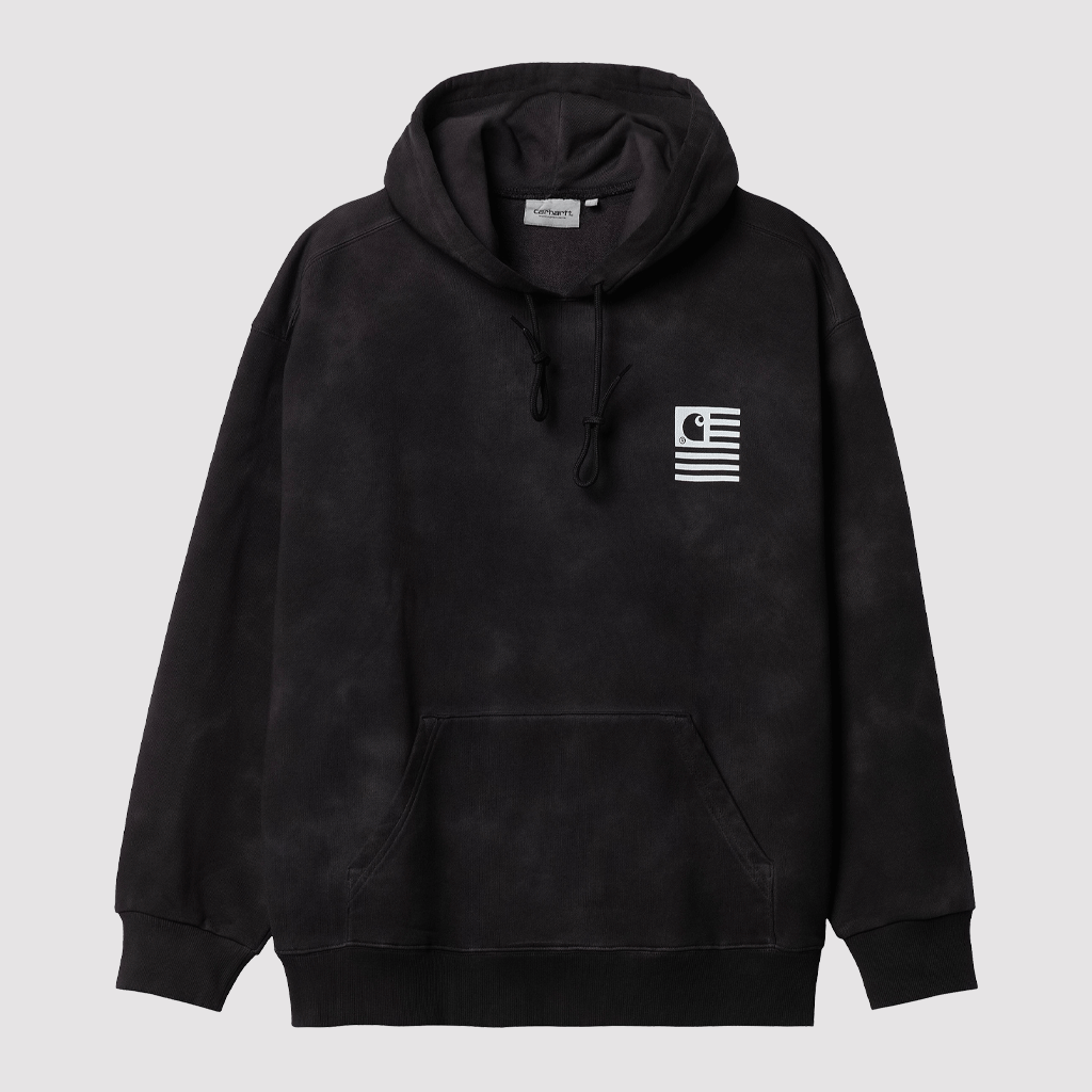 Hooded Chromo Sweat Black Chromo / White
