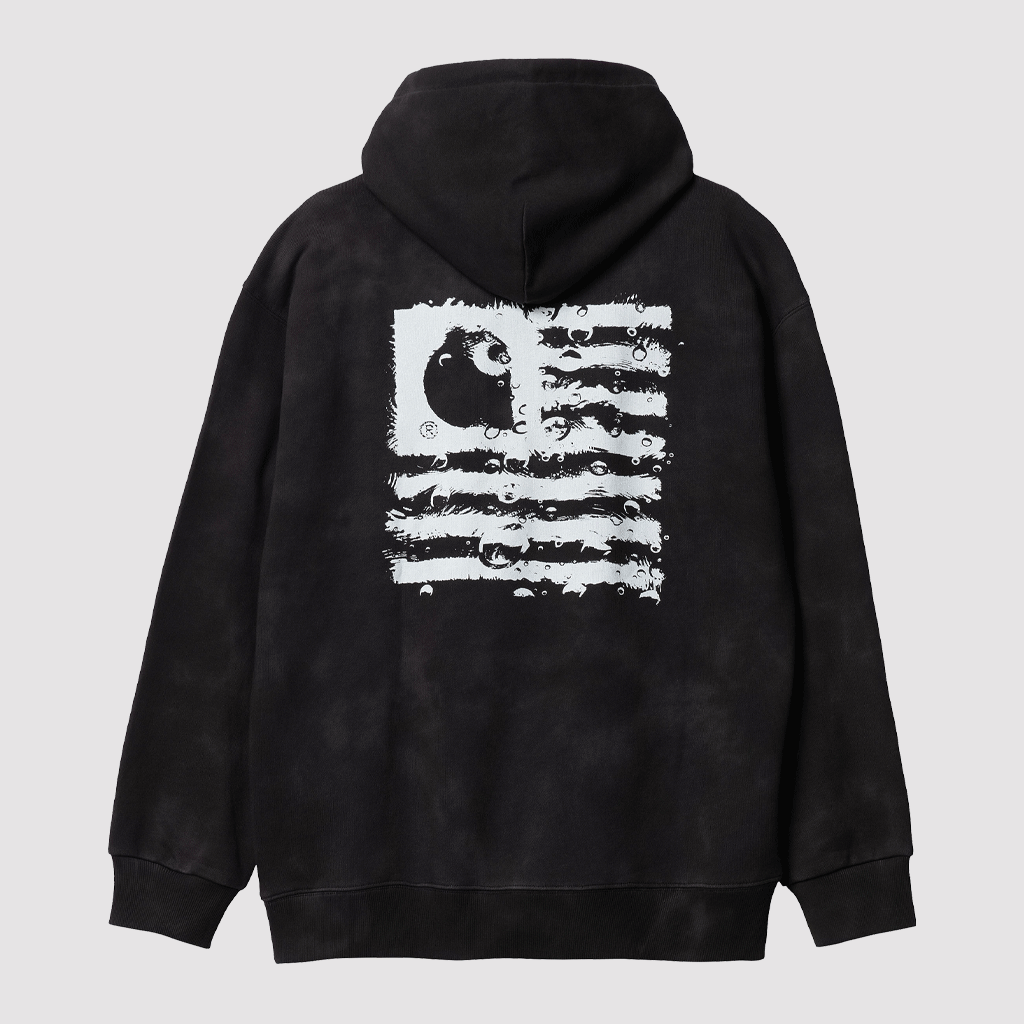 Hooded Chromo Sweat Black Chromo / White