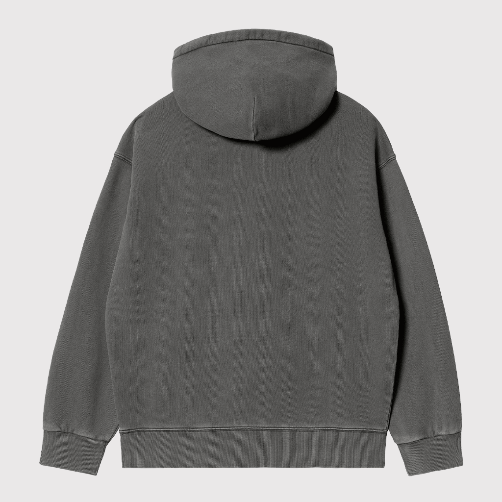 Hooded Nelson Sweat Black Garment Dyed