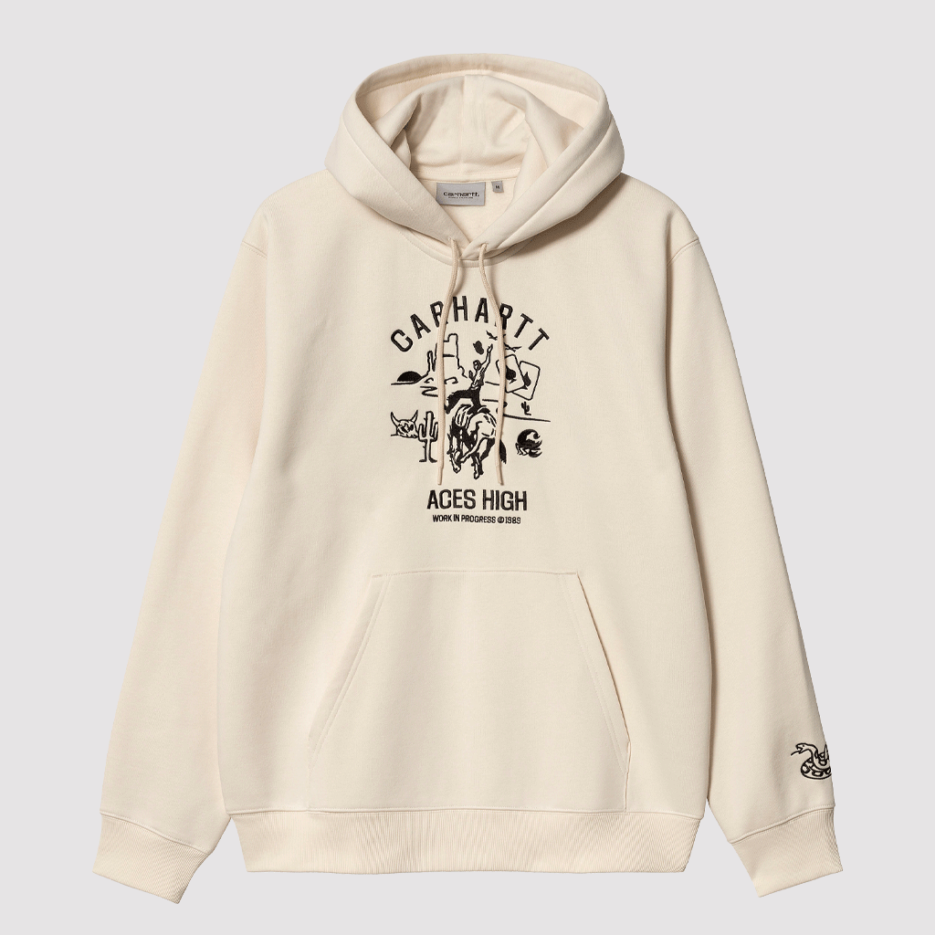 Hooded Souvenir Valley Sweat Natural / Black