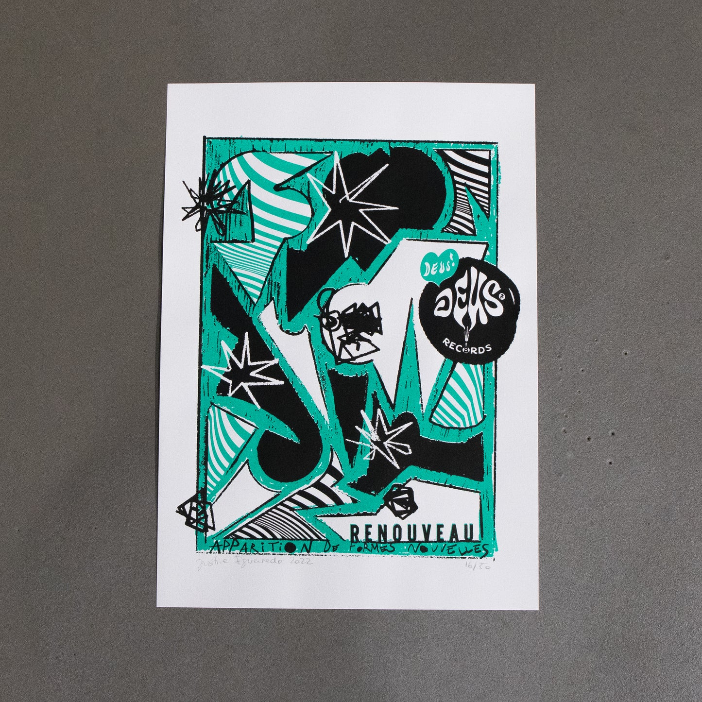Sérigraphie Deus Records x Renouveau
