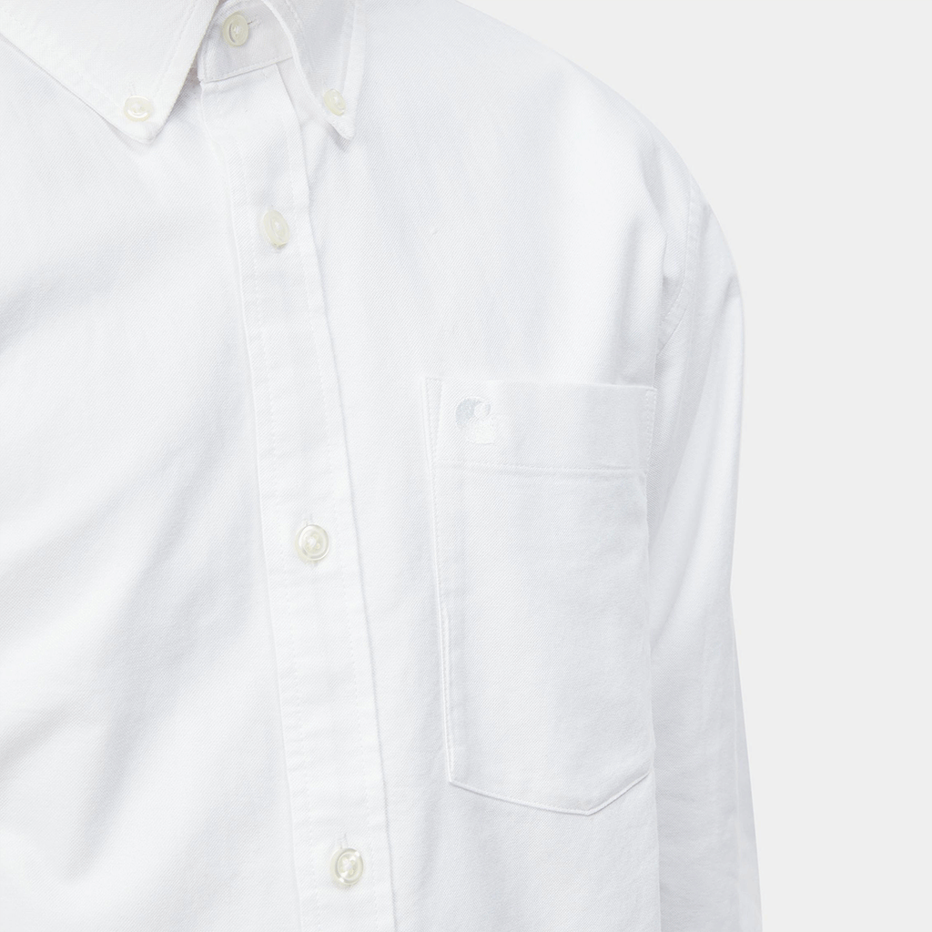 L/S C-Logo Shirt White/ White