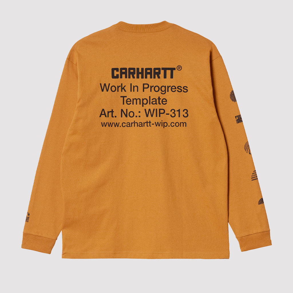 L/S Linograph T-Shirt Ochre