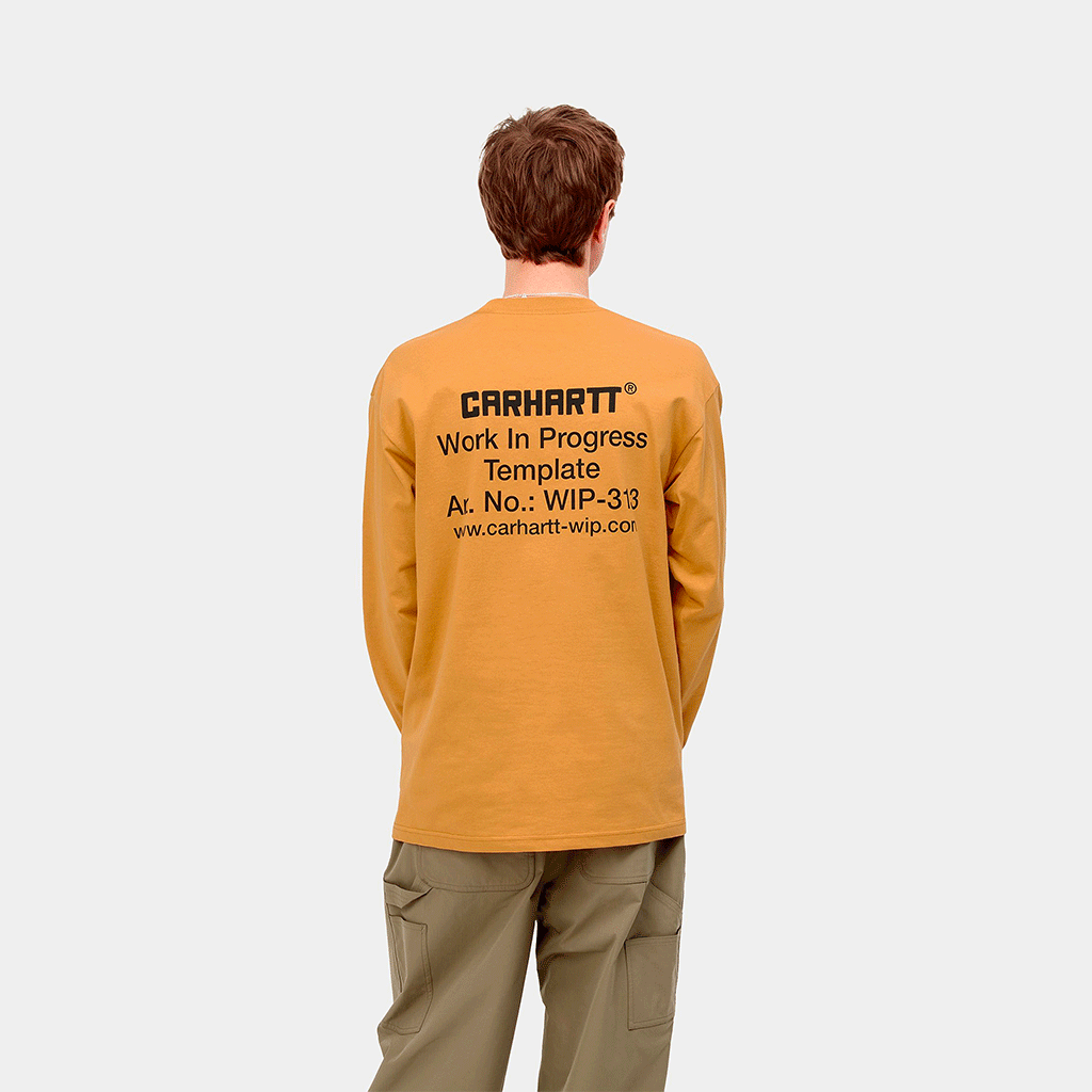 L/S Linograph T-Shirt Ochre