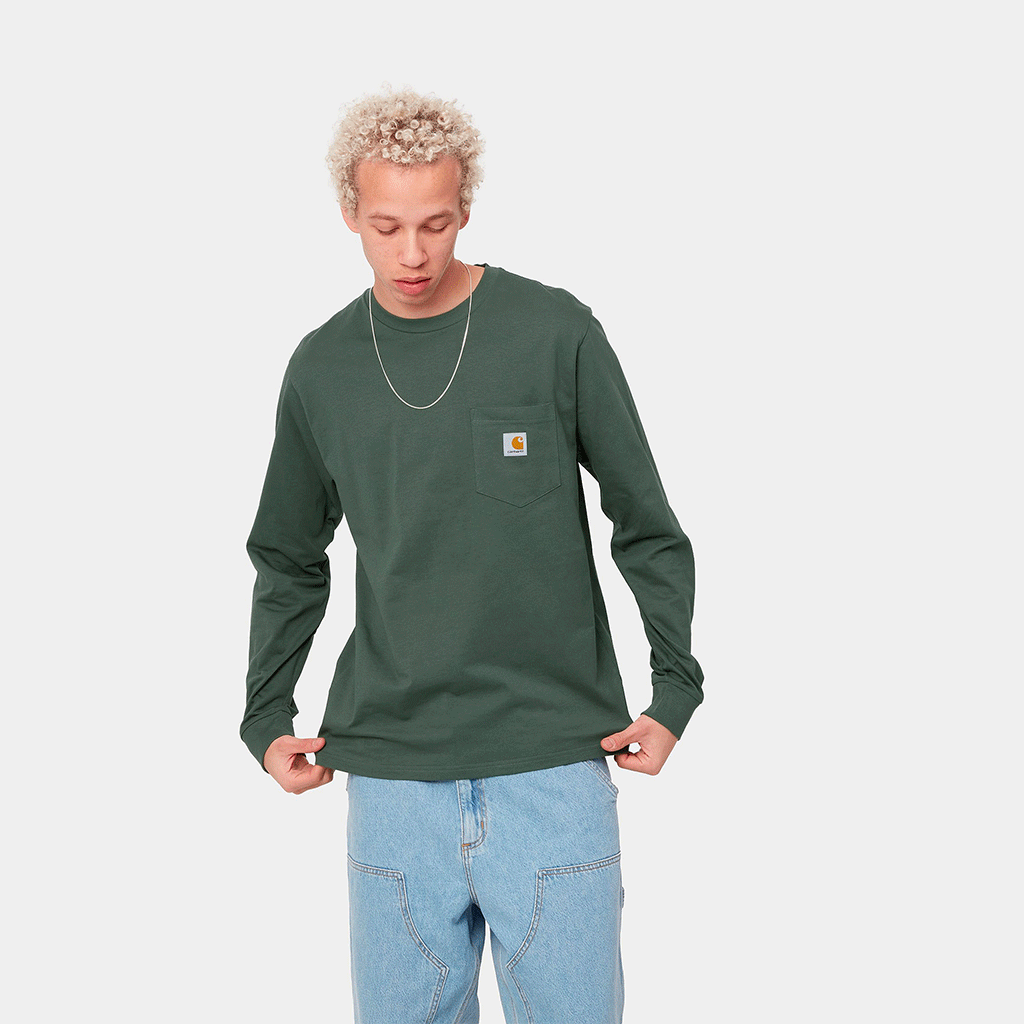 L/S Pocket T-Shirt Hemlock Green