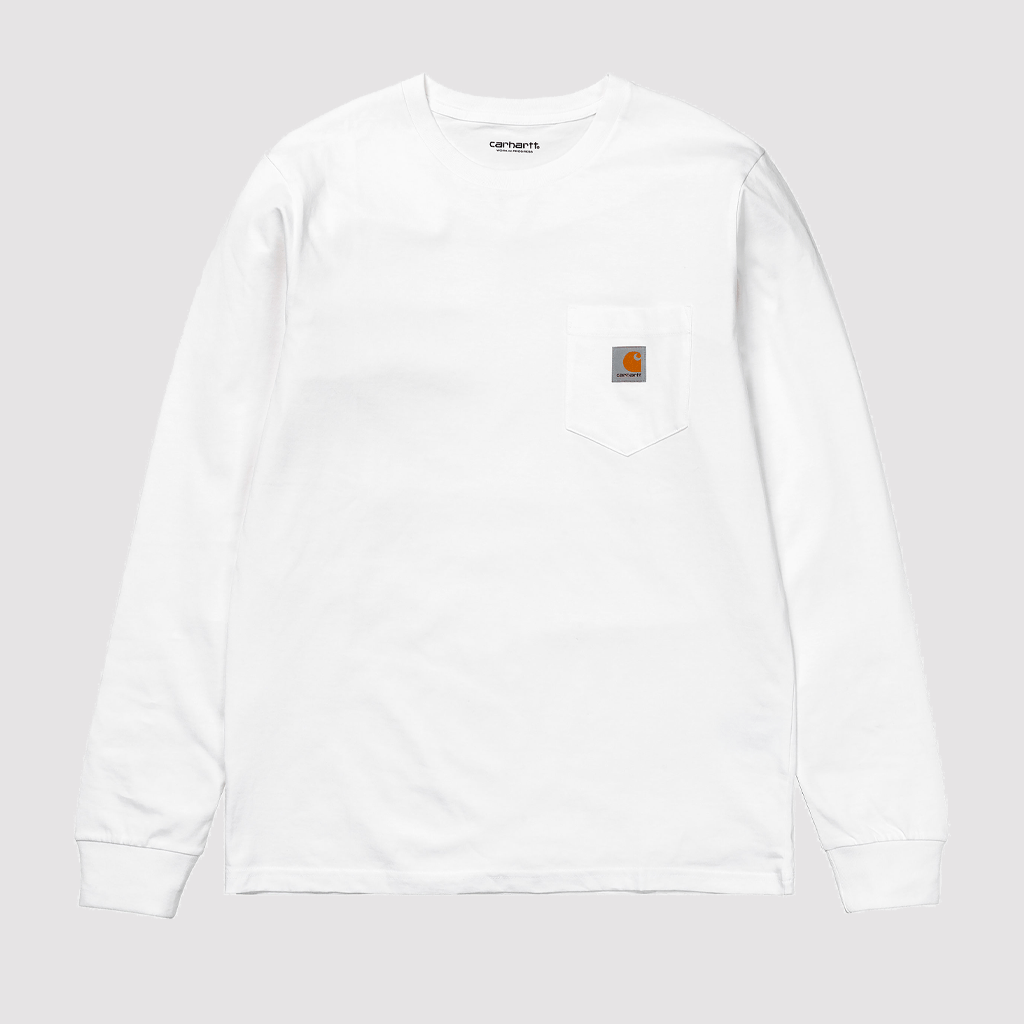L/S Pocket T-Shirt White