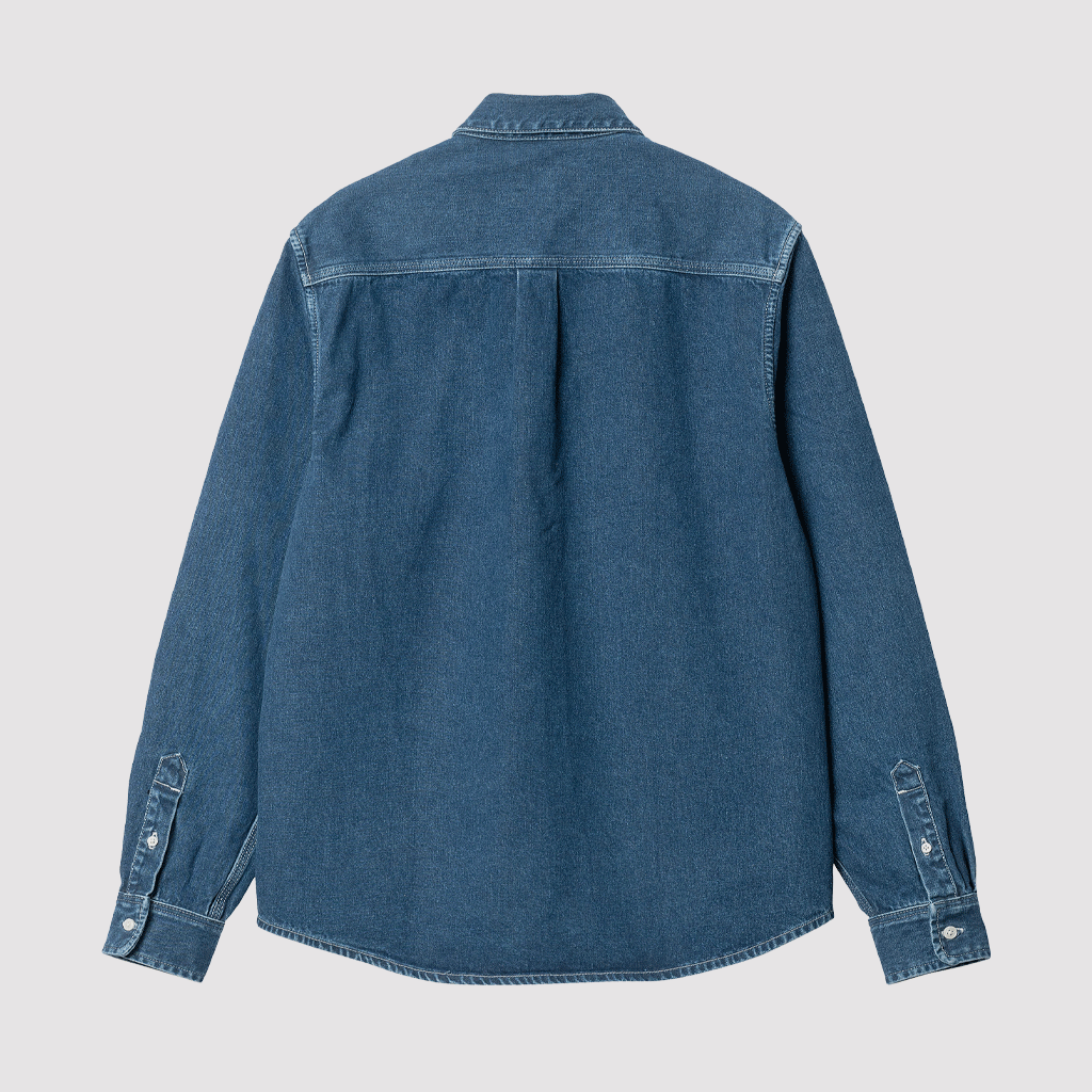 L/S Weldon Shirt Blue Stone Washed