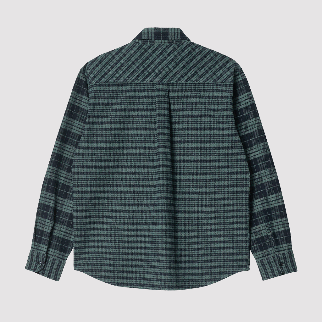 L/S Winger Shirt Check Eucalyptus