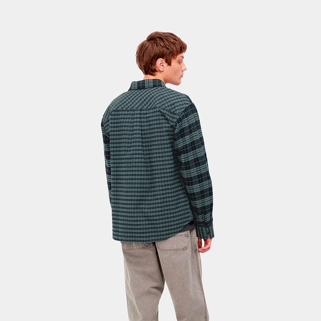 L/S Winger Shirt Check Eucalyptus