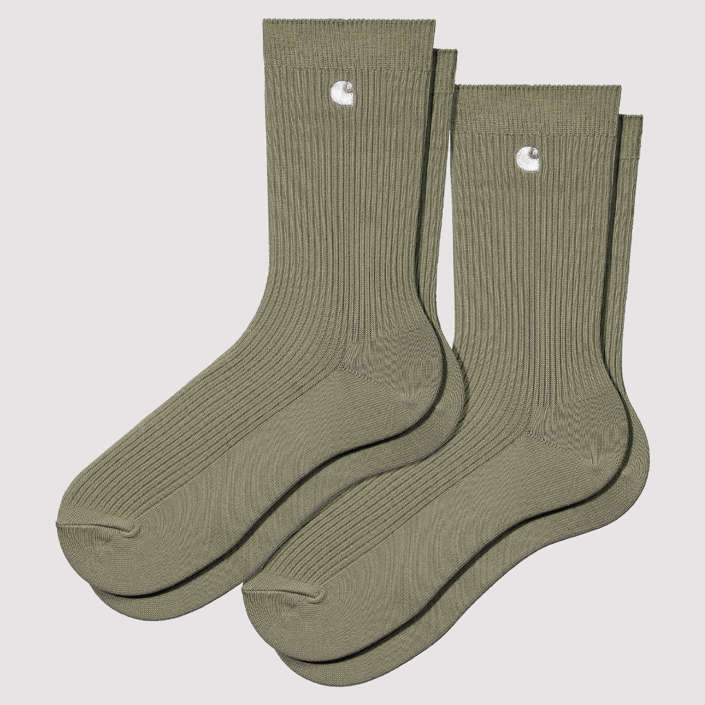 Madison Pack Socks Yucca / White