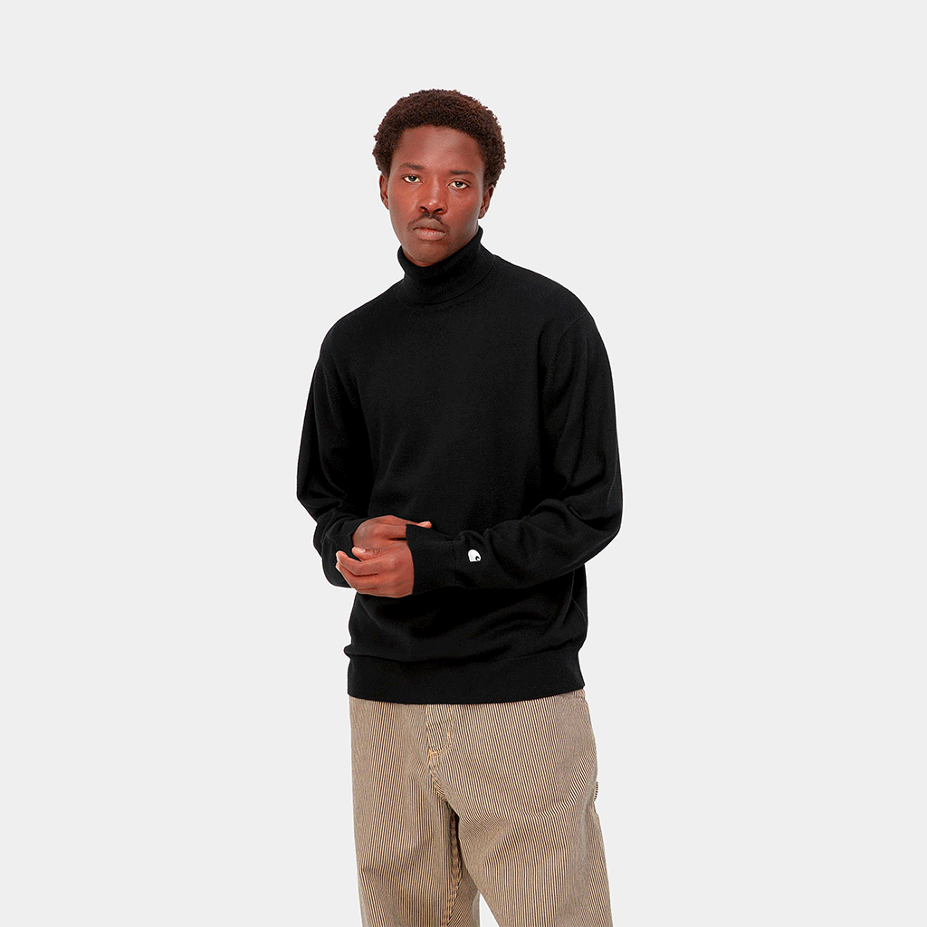 Madison Turtleneck Sweater Black / Wax