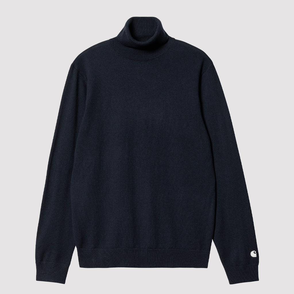 Madison Turtleneck Sweater Dark Navy / Wax