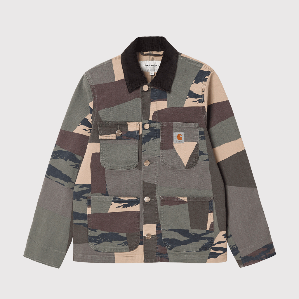 Michigan Coat Camo Mend / Black Stone Washed