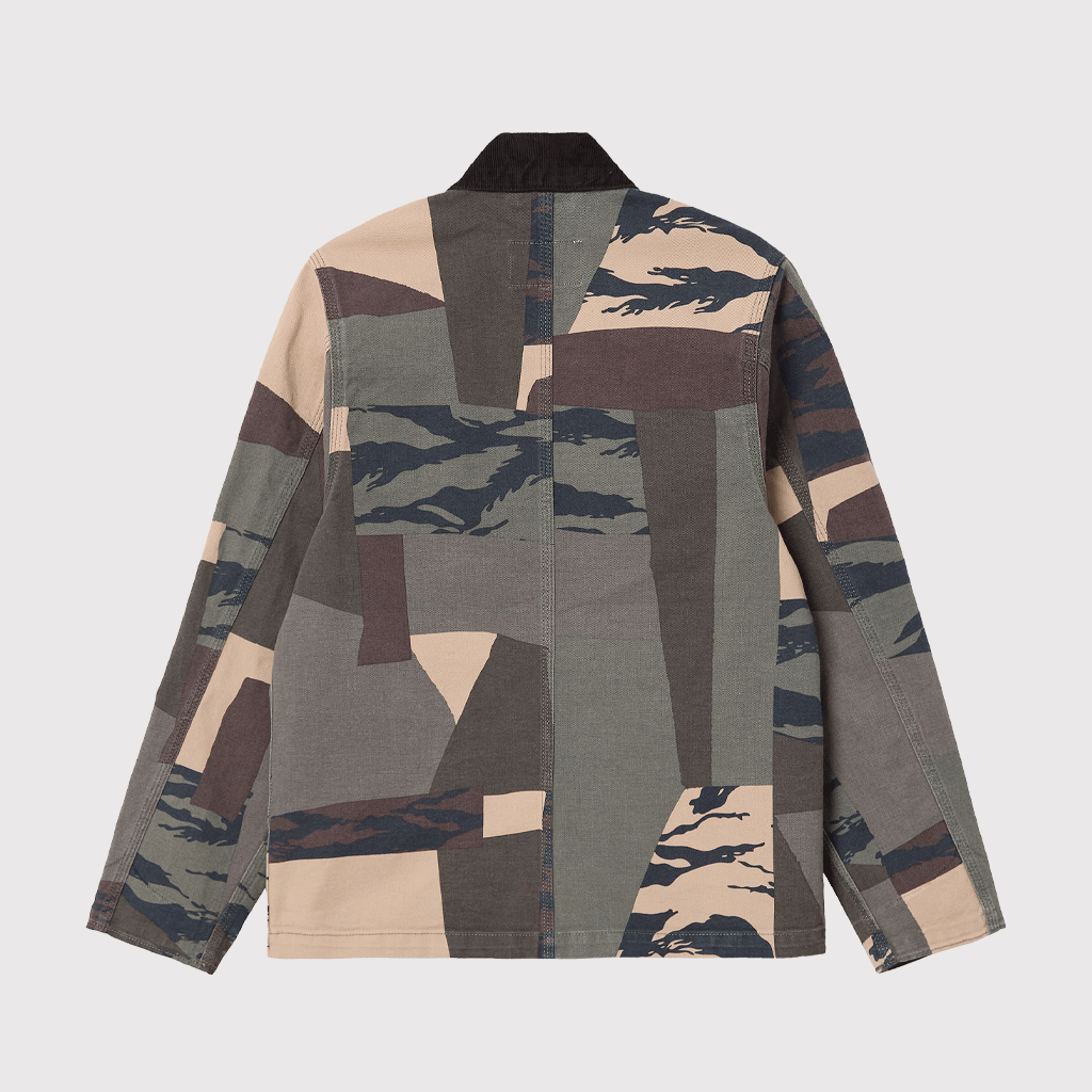 Michigan Coat Camo Mend / Black Stone Washed