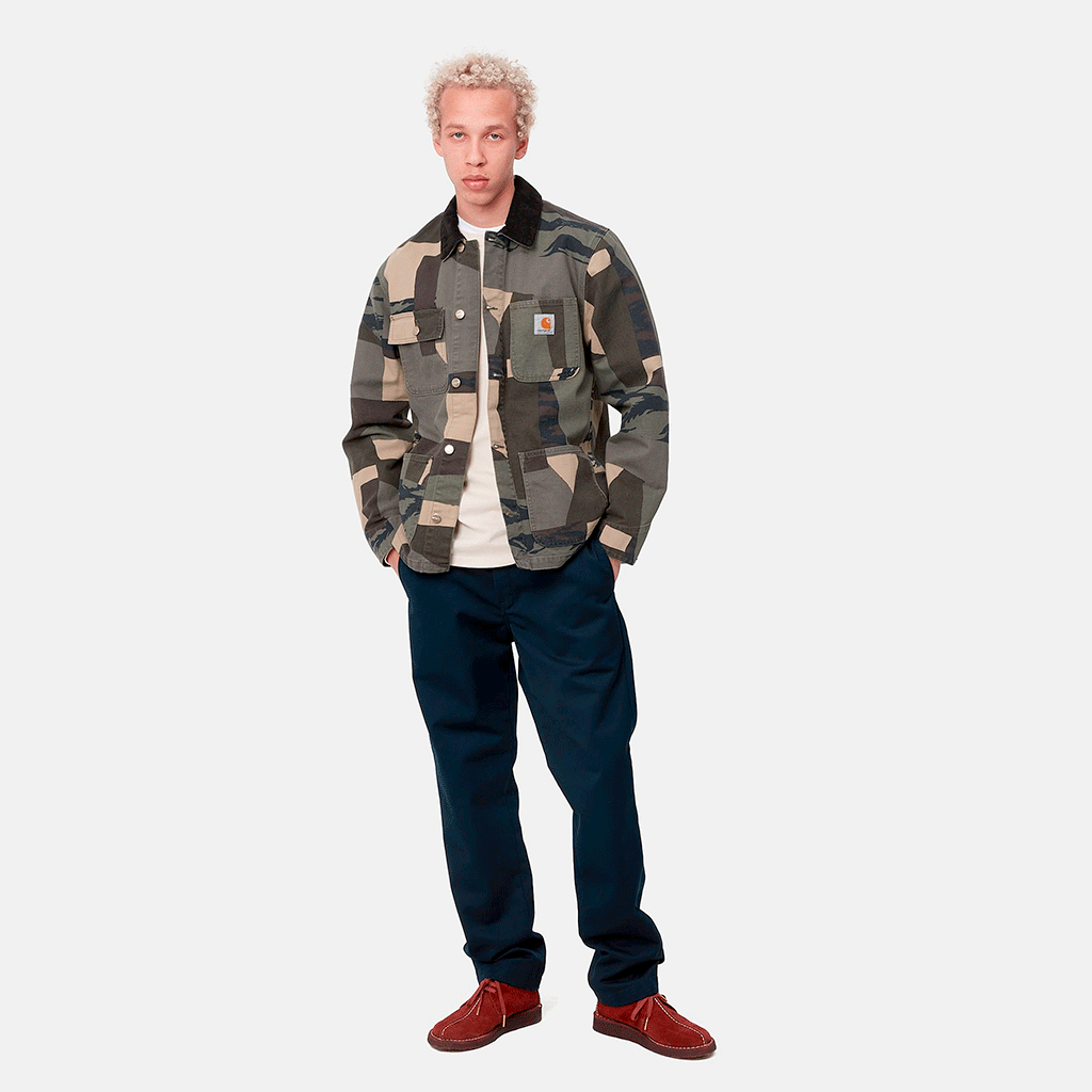 Michigan Coat Camo Mend / Black Stone Washed