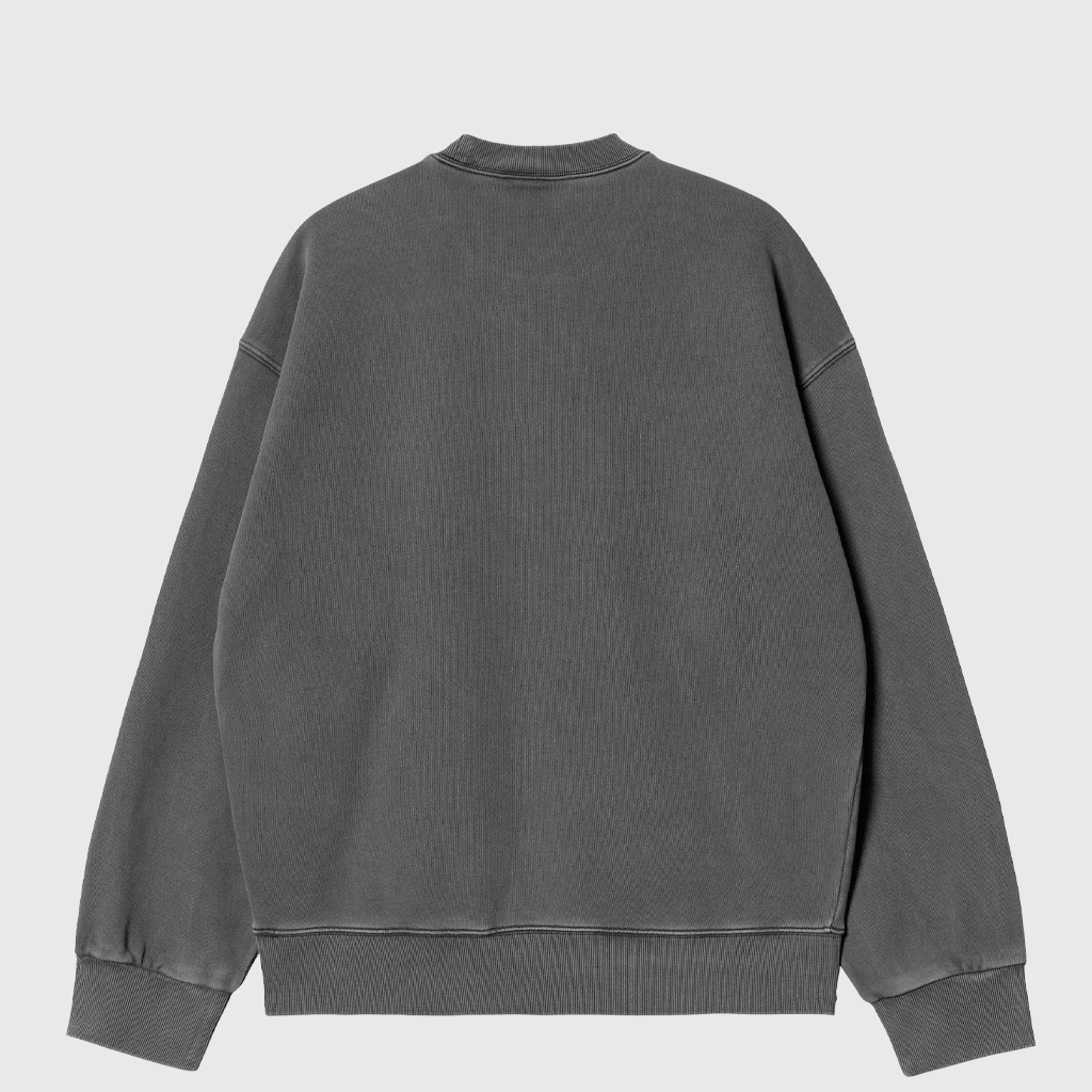 Nelson Sweat Black Garment Dyed