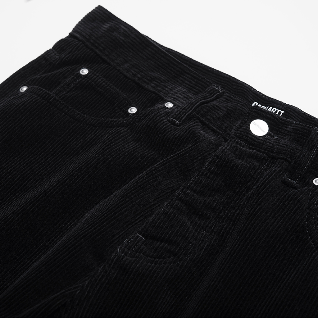 Newel Pant Corduroy Black Rinsed