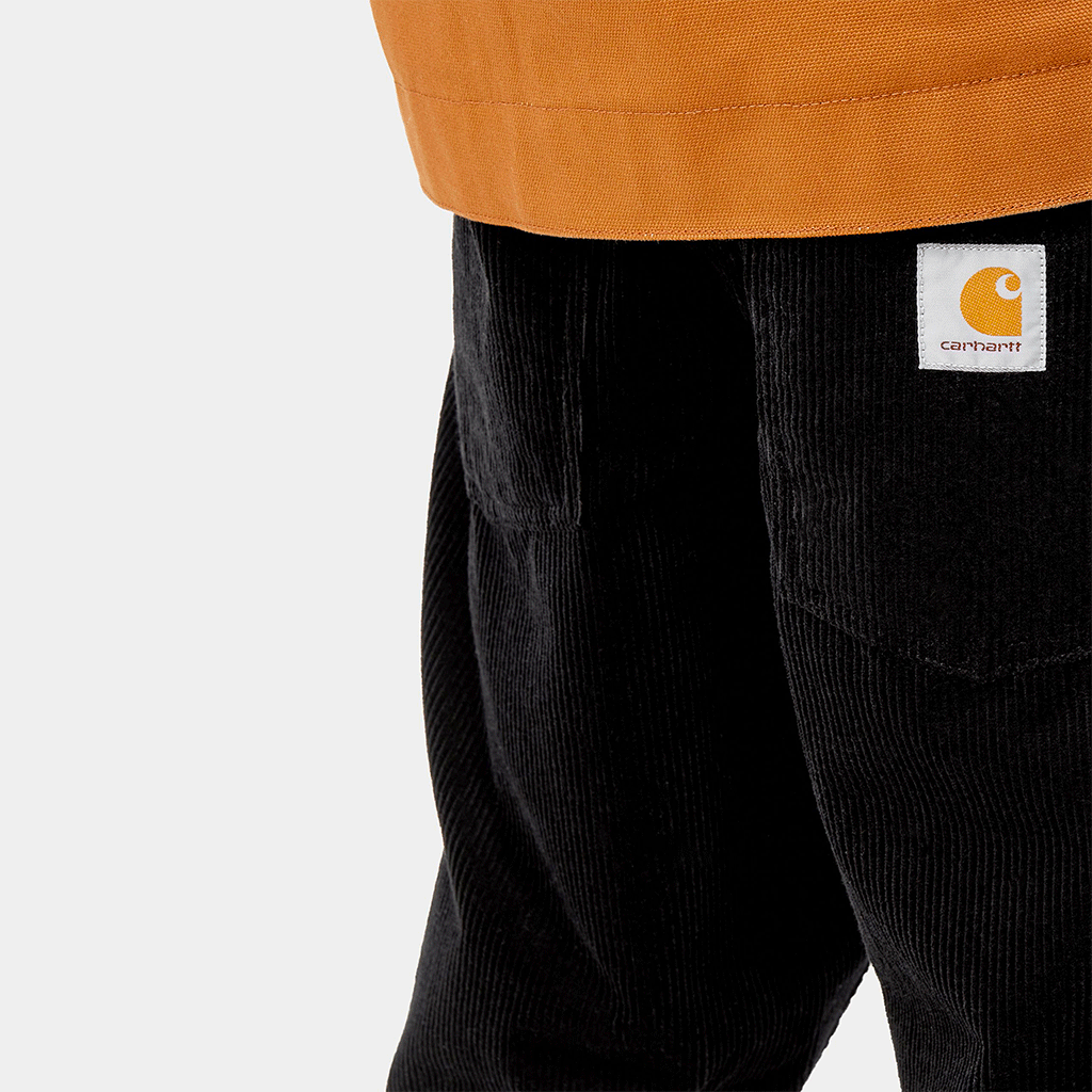 Newel Pant Corduroy Black Rinsed