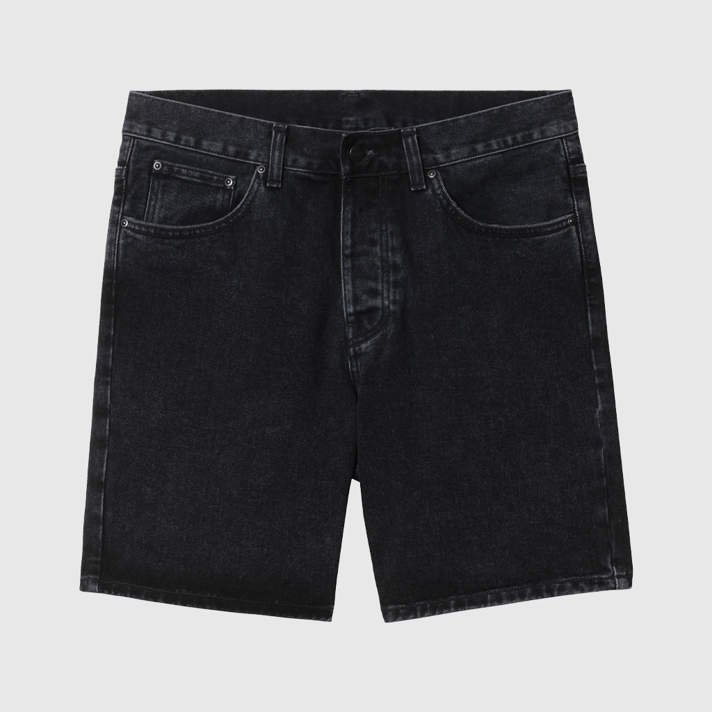 Newel Short Black Stone Washed