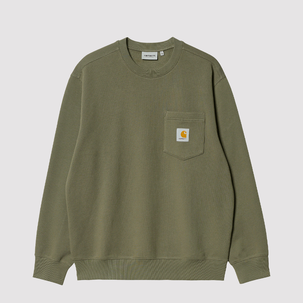 Pocket Sweat Seaweed Garment Washed