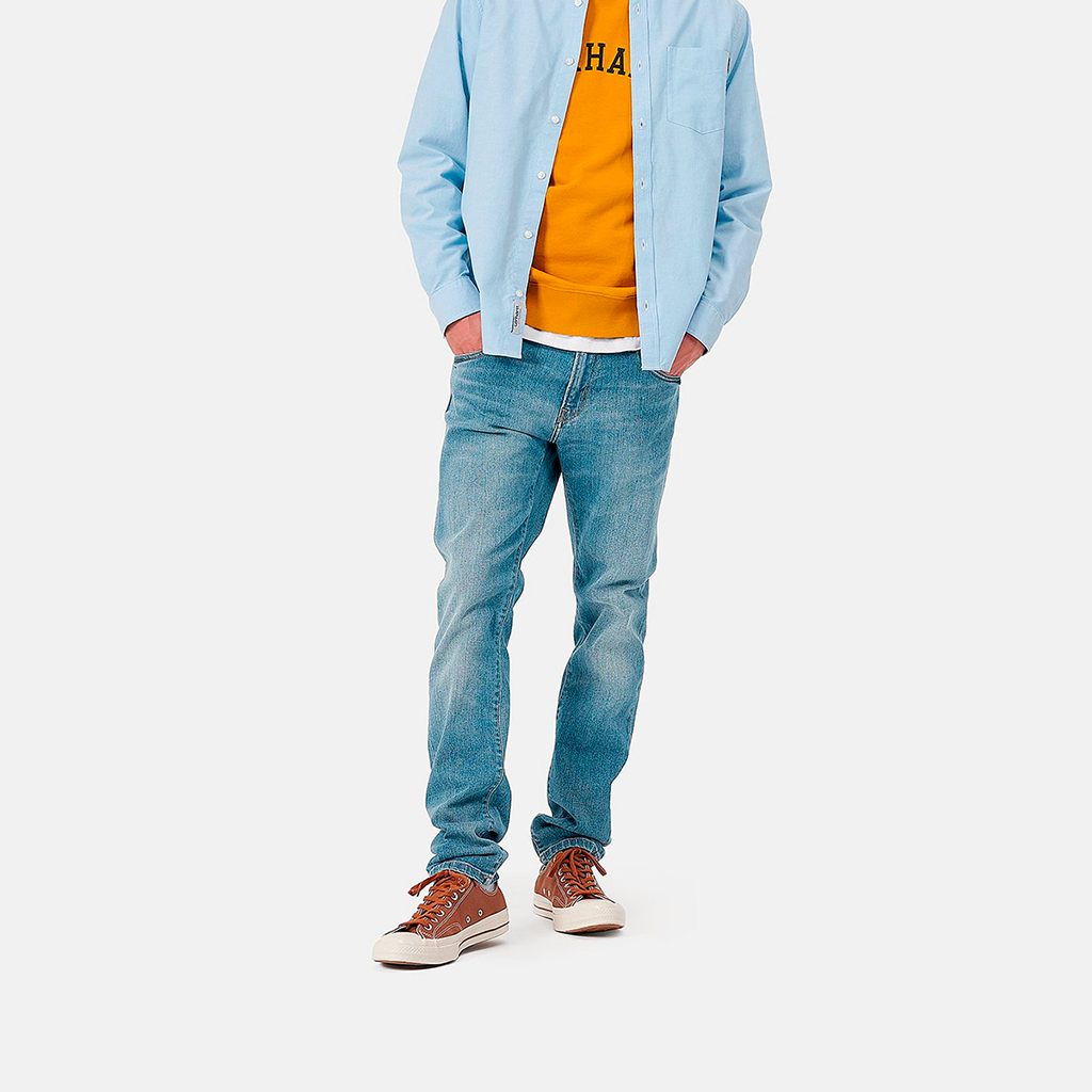 Rebel Pant Blue Mid Used Wash