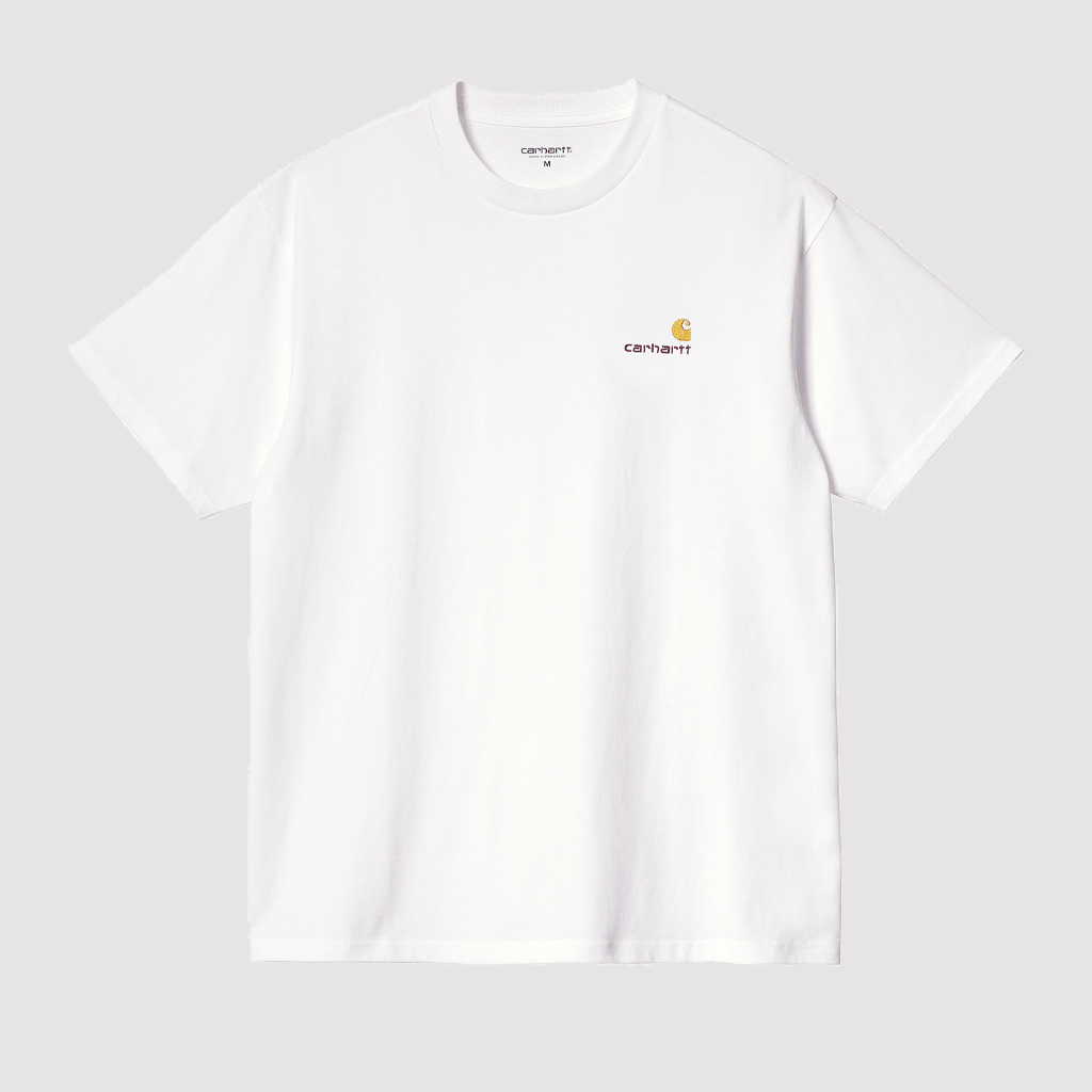 S/S American Script T-Shirt White