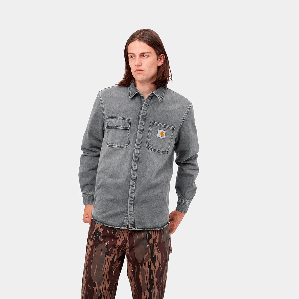 Salinac Shirt Jacket Black Light Used Washed