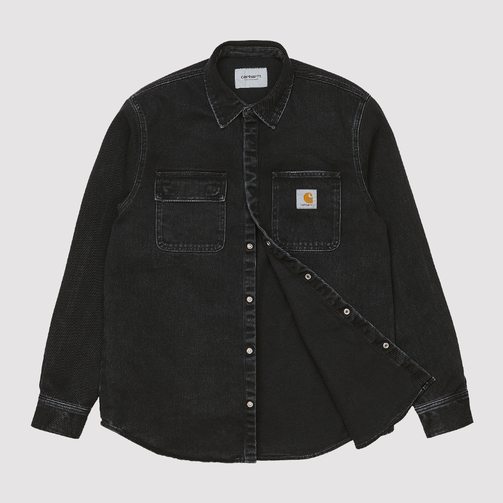 Salinac Shirt Jac Black stone washed