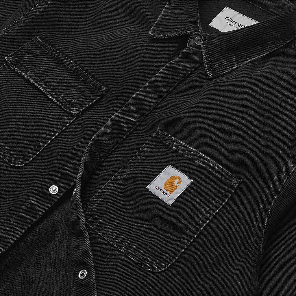Salinac Shirt Jac Black stone washed