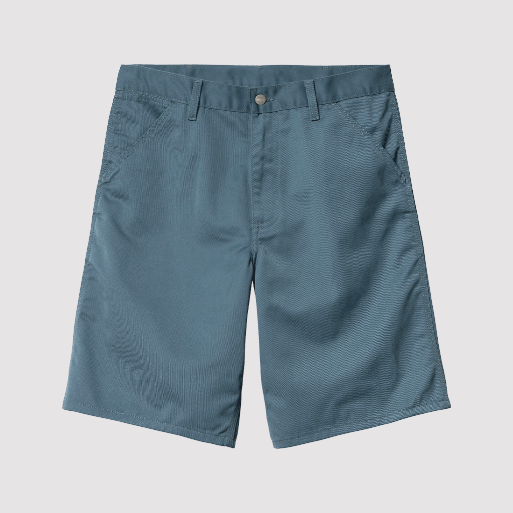 Simple Short Storm Blue Rinsed