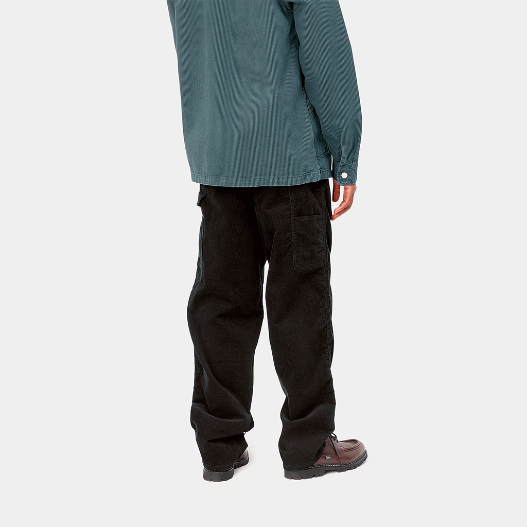 Single Knee Pant Black Rinsed