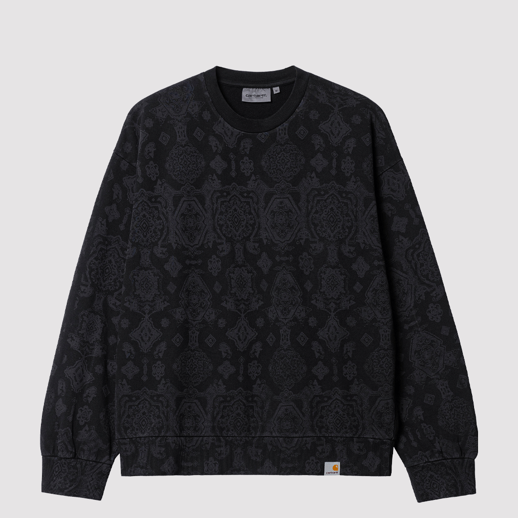 Verse Sweat Print Black