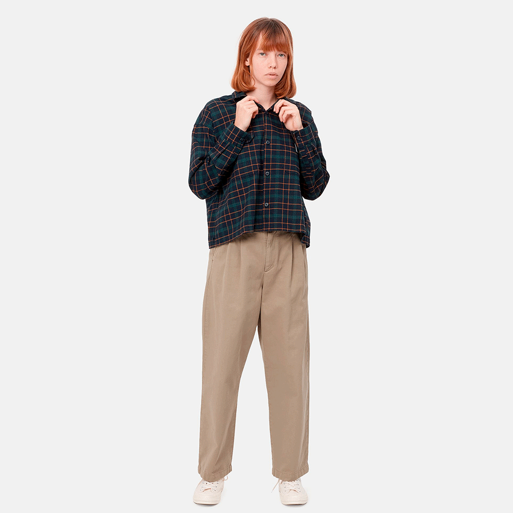 W' Cara Pant Leather garment dyed