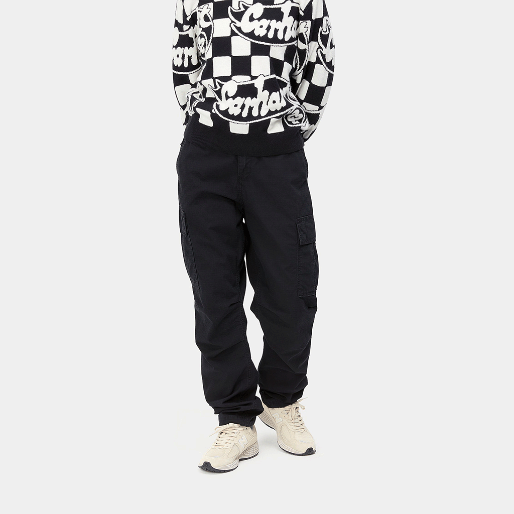 W' Cargo Pant Black Stone Washed