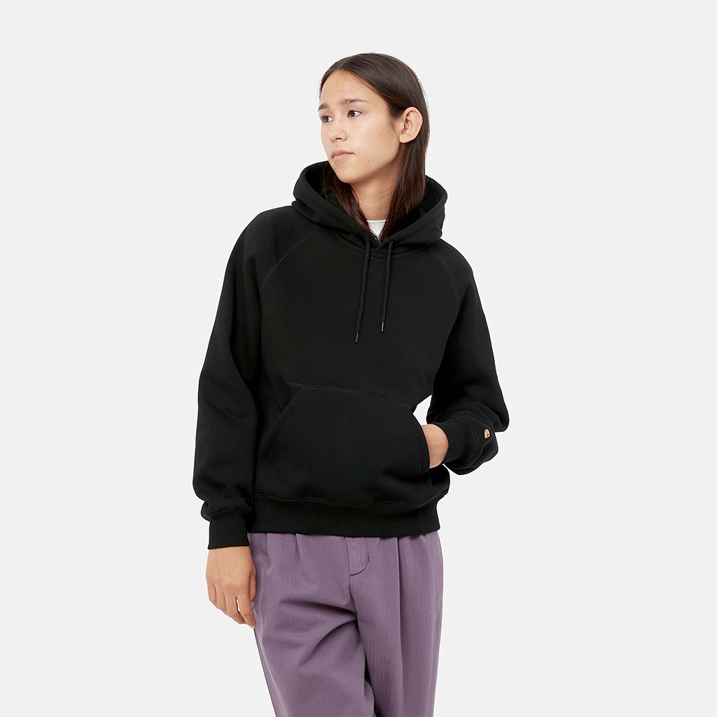 W' Hooded Chase Sweat Black/Gold